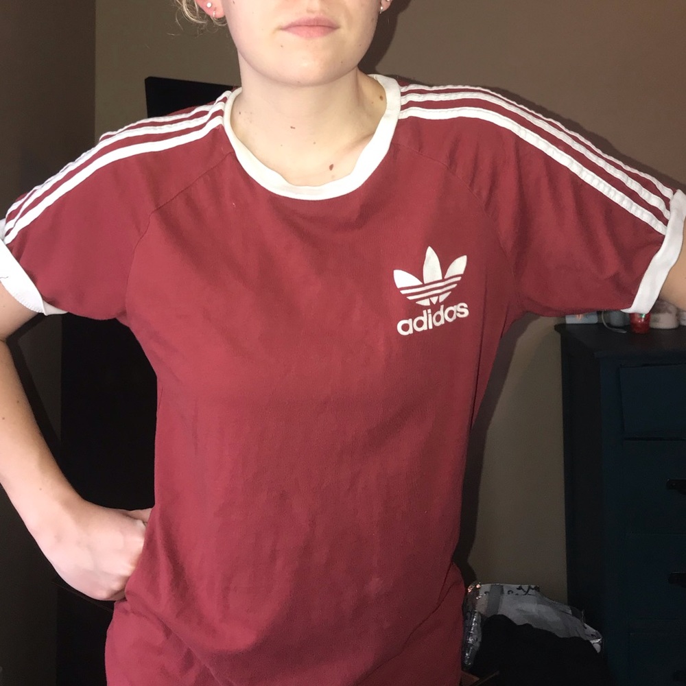 Red/orange adidas medium shirt men’s